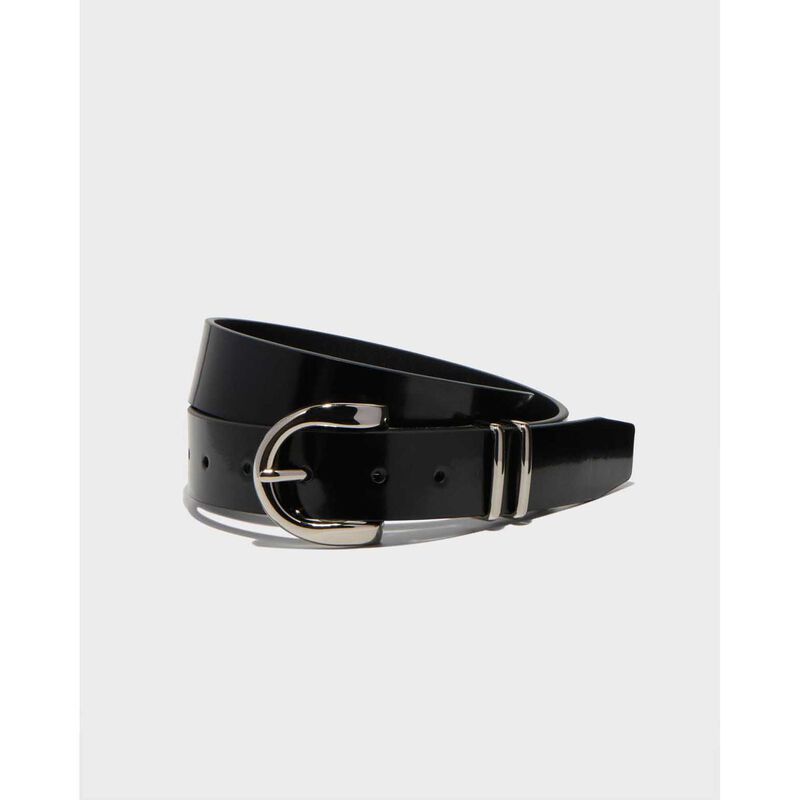 Cue Patent Leather Boyfriend Belt image number 1